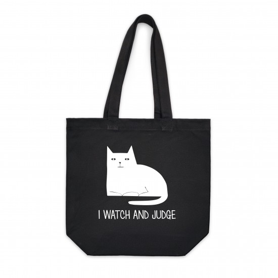 Vrečka iz blaga Heavy - I watch and judge