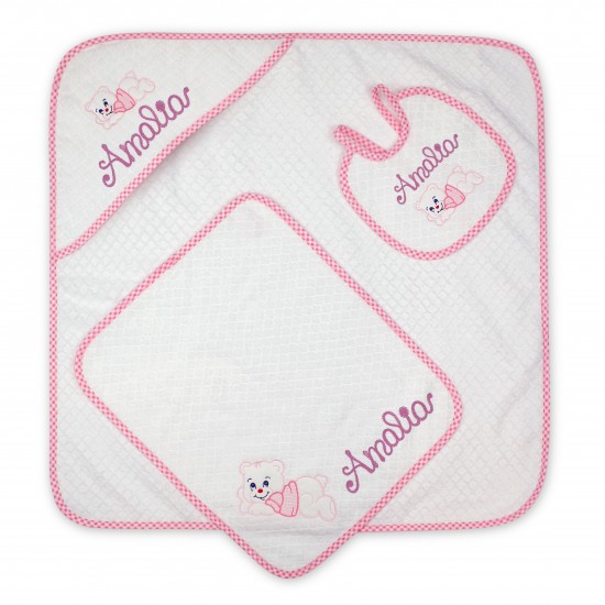 Set Triangel svetlo roza