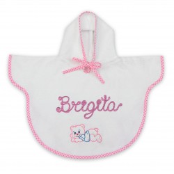 Pončo svetlo roza 4-7 let